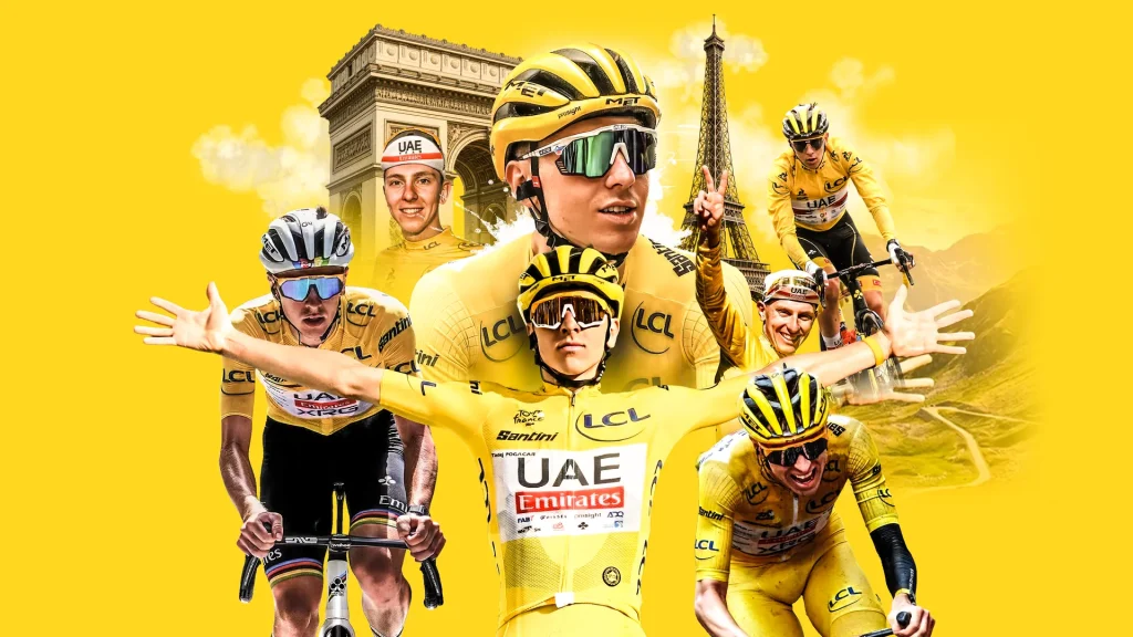 Les 5 victoires de Tadej Pogačar sur le Tour de France