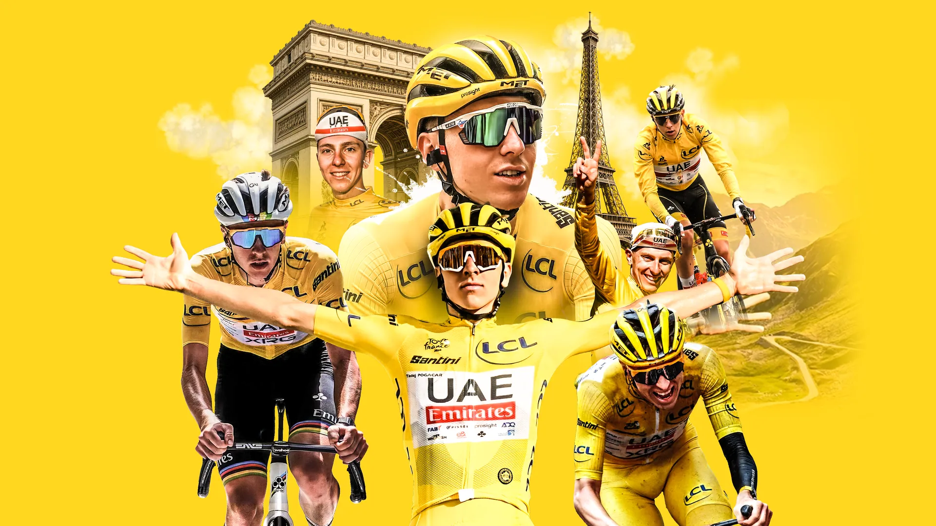 Les 5 victoires de Tadej Pogačar sur le Tour de France